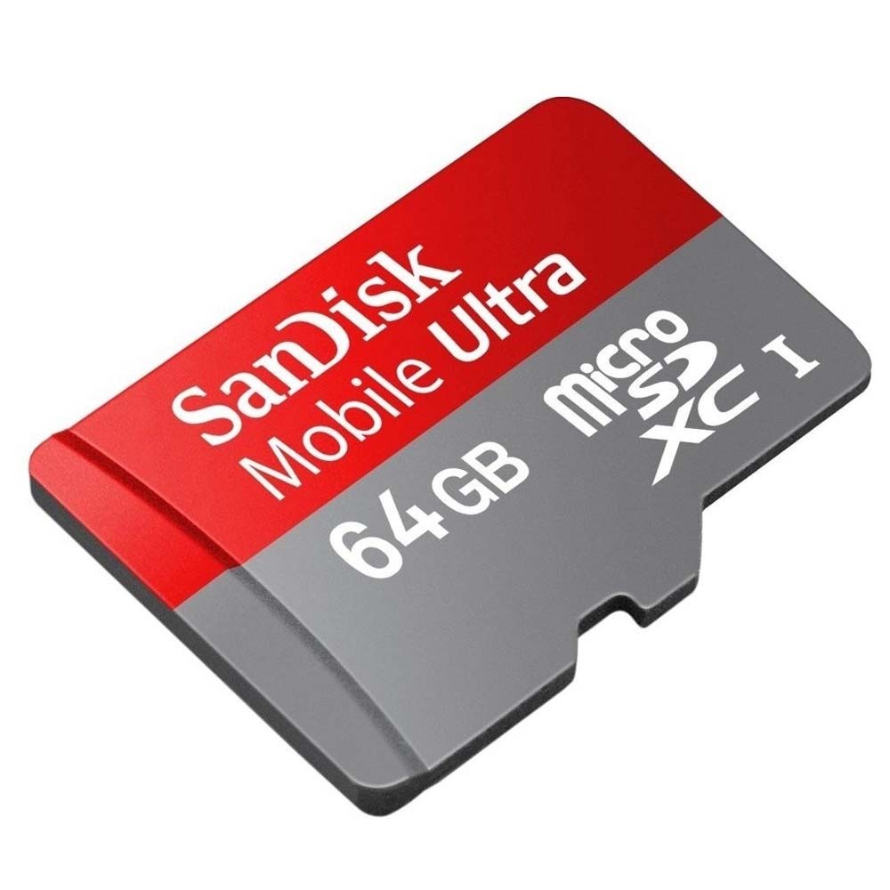 Cartão de Memória SanDisk 64GB Ultra ®microSDXC UHSI Classe 10 + 1
