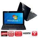 Netbook Asus 1015BX-BLK002B com AMD® Fusion C-6...
