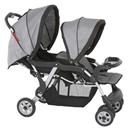 Carrinho para Gêmeos Galzerano Twin - Cinza