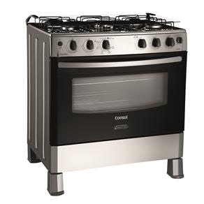 Fogão Consul 5 Bocas Facilite CF676AR c/ Timer - Inox