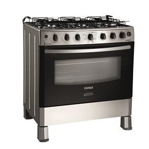 Fogão Consul 6 Bocas Facilite CF576BR c/ Timer - Inox