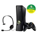 Console Microsoft Xbox 360 Preto Fosco com 250GB de Memória + Controle sem Fio e Headset