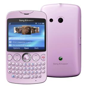 Celular Desbloqueado Sony Ericsson TXT CK13I Rosa QWERTY c/ Câmera 3.2MP, Wi-fi, Rádio FM, Bluetooth, Fone e Cartão 2GB