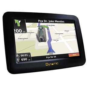 Navegador GPS Dynamic Special 5" Touch Screen, Orientação por voz e TV - Preto
