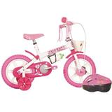 Bicicleta Aro 12 Track & Bikes Kit Kat Rosa e B...