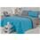 Jogo de Cama Solteiro Brilhante City Home Inverno - Cinza/Azul