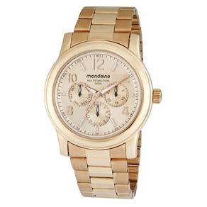 Relógio Feminino Analógico Mondaine Multifunção 94359LPMGRS2 - Rosé