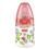 Mamadeira Nuk First Choice Birds Vermelha com Bico de Silicone e Tampa Protetora Tam. 1 - 150 ml