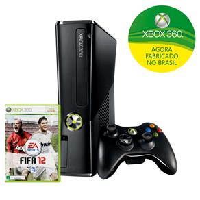 Console Microsoft Xbox 360 com 4GB de Memória + FIFA 12