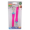 Colher de Silicone Love Rosa/Azul - 8520 