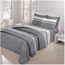 Edredom Solteiro Santista Prata Inox 150 Fios -...