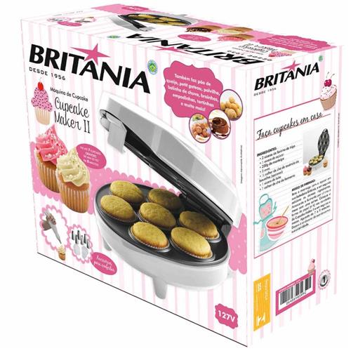 Cupcake Maker II Britânia Prepara até 7 Cupcakes 110V Branca