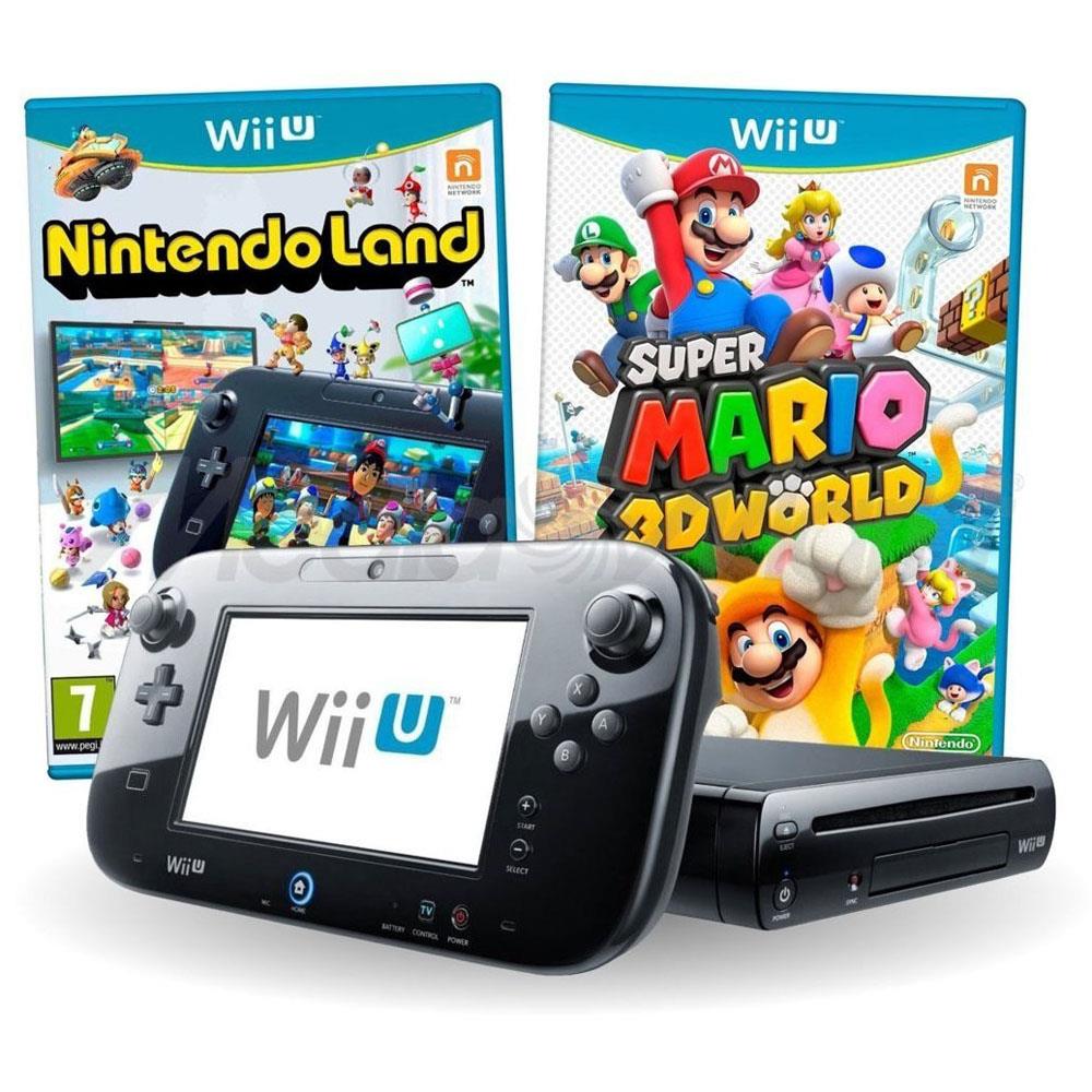 Console Nintendo Wii U Deluxe 32GB + Jogo Super Mario 3D World