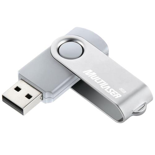 Pen Drive Multilaser Twist Branco 8GB Pen Drives no