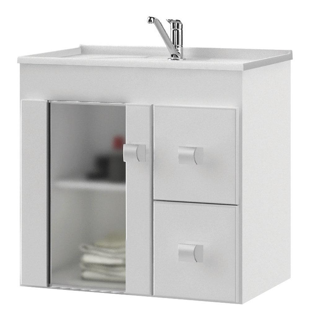 Gabinete para Banheiro MGM Móveis Guarapari com Pia 56x60x37 cm Balcões no -> Gabinete De Banheiro Extra Gabinete para Banheiro MGM Móveis Guarapari com Pia 56x60x37 cm Balcões no -> Gabinete De Banheiro Extra