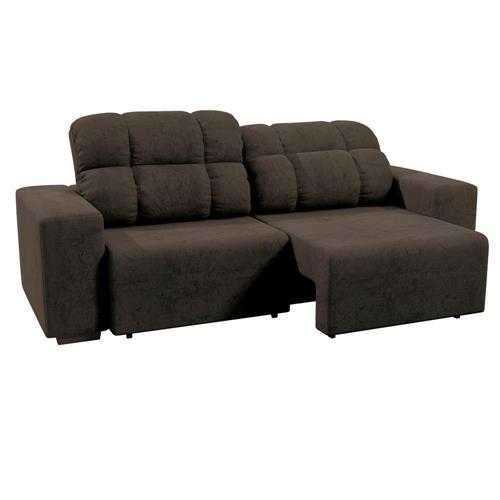 Sala De Estar Com Um Sofa ~ Sofá 4 Lugares Linoforte Versalhes em Tecido Suede com Assento Sala De Estar Com Um Sofa ~ Sofá 4 Lugares Linoforte Versalhes em Tecido Suede com Assento