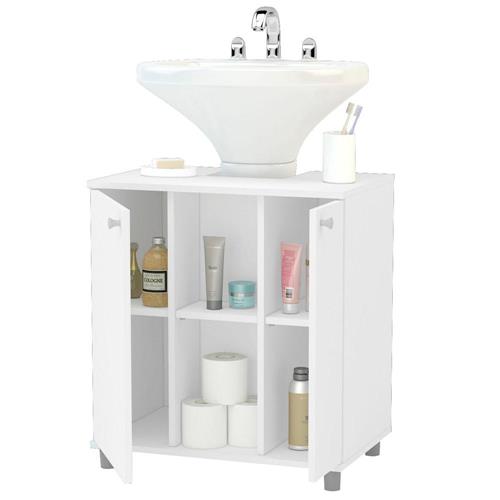 Gabinete para Banheiro Politorno com 2 Portas Branco Gabinetes para Banhe -> Gabinete De Banheiro Politorno Gabinete para Banheiro Politorno com 2 Portas Branco Gabinetes para Banhe -> Gabinete De Banheiro Politorno