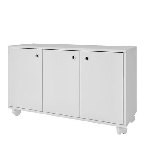 Armário BRV Móveis BHO 25 com 3 Portas e Rodízios Armário Arquivo Para Pasta Suspensa ~ Armário BRV Móveis BHO 25 com 3 Portas e Rodízios