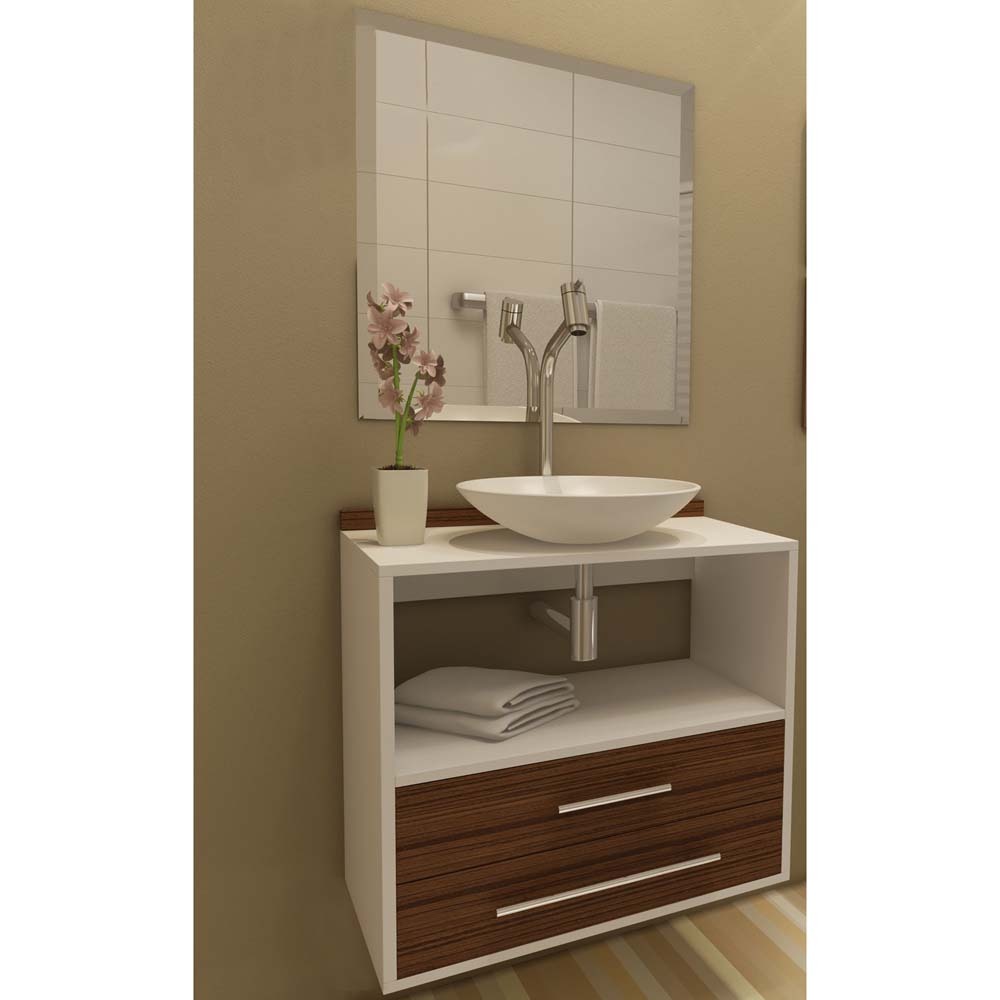 Gabinete para Banheiro Vtec Lua com Cuba e Espelho 55 x 55 x 35 cm – BrancoN -> Gabinete Para Banheiro Branco Com Cuba Gabinete para Banheiro Vtec Lua com Cuba e Espelho 55 x 55 x 35 cm – BrancoN -> Gabinete Para Banheiro Branco Com Cuba