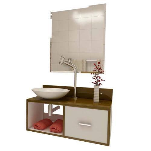 Gabinete para Banheiro VTEC Plutão com Cuba e Espelho 31 x 71 x 37 cm Bra -> Cuba Para Banheiro Vtec Gabinete para Banheiro VTEC Plutão com Cuba e Espelho 31 x 71 x 37 cm Bra -> Cuba Para Banheiro Vtec