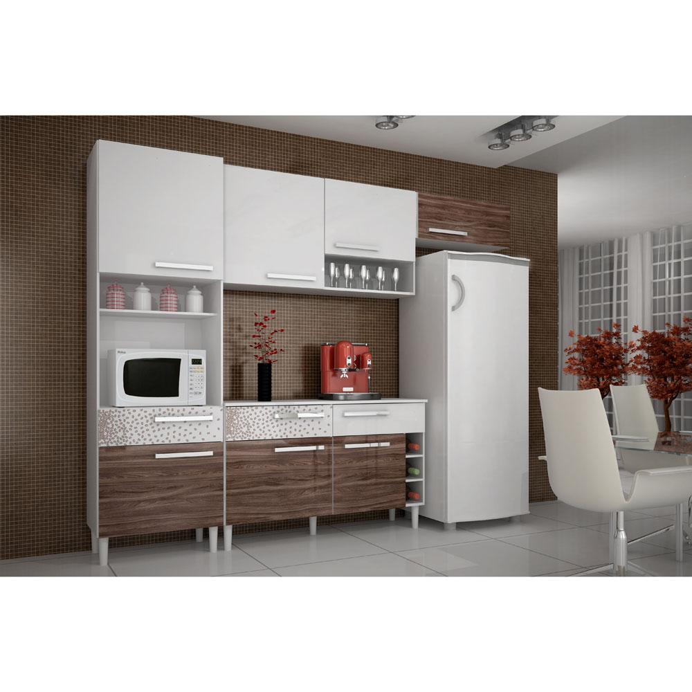 Cozinha compacta Nobilis III Palmeira 4 Peças com 7 Portas e 3 Gavetas Cozi # Cozinha Compacta Nobilis Palmeira Cozinha compacta Nobilis III Palmeira 4 Peças com 7 Portas e 3 Gavetas Cozi # Cozinha Compacta Nobilis Palmeira