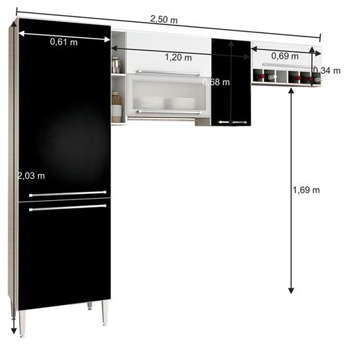 Cozinha Compacta CHF Móveis Fênix com 3 Peças Cozinha Compacta no Extracombr # Cozinha Compacta Chf Moveis Fenix Cozinha Compacta CHF Móveis Fênix com 3 Peças Cozinha Compacta no Extracombr # Cozinha Compacta Chf Moveis Fenix