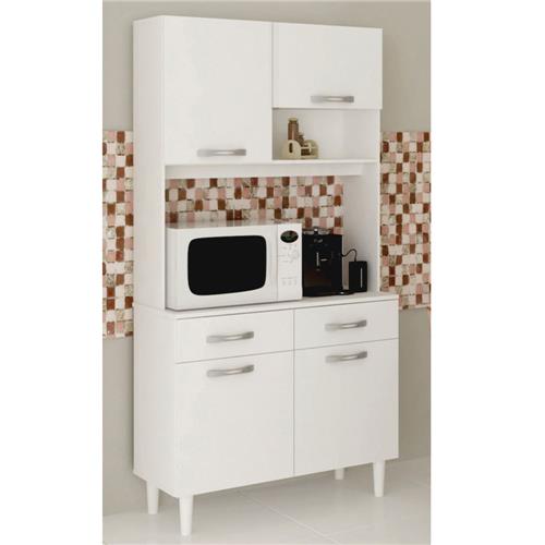 Armário de Cozinha Multivisão Michele com 4 Portas e 2 Gavetas Cozinha Comp # Armario De Cozinha Compacta Extra Armário de Cozinha Multivisão Michele com 4 Portas e 2 Gavetas Cozinha Comp # Armario De Cozinha Compacta Extra