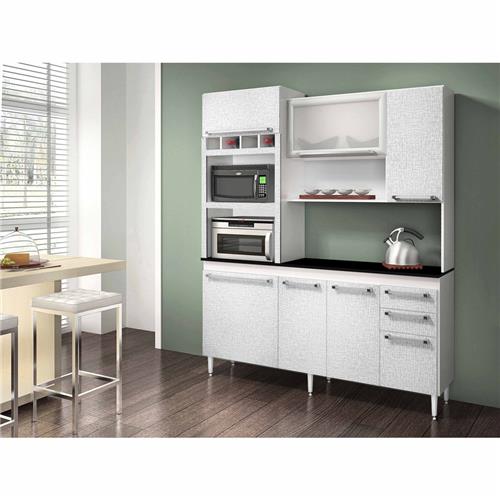 Cozinha Compacta CHF Móveis Village com 7 Portas e 2 Gavetas Cozinha Compac # Cozinha Compacta Chf Moveis Fenix Cozinha Compacta CHF Móveis Village com 7 Portas e 2 Gavetas Cozinha Compac # Cozinha Compacta Chf Moveis Fenix