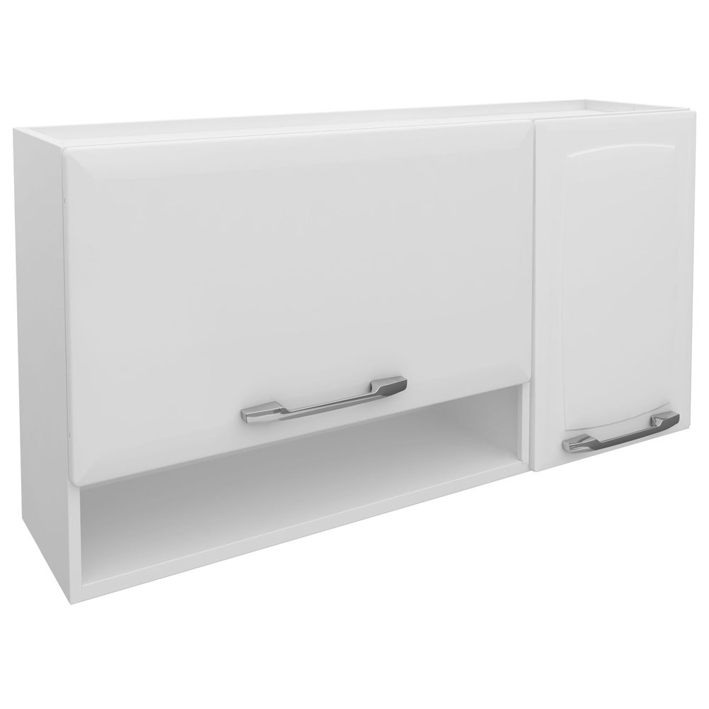 Armário Triplo Itatiaia Ideal com 2 Portas e Nicho 159IP00009 Branco Cozinha Modulada no Artesanato Gaucho Porto Alegre ~ Armário Triplo Itatiaia Ideal com 2 Portas e Nicho 159IP00009 Branco Cozinha Modulada no