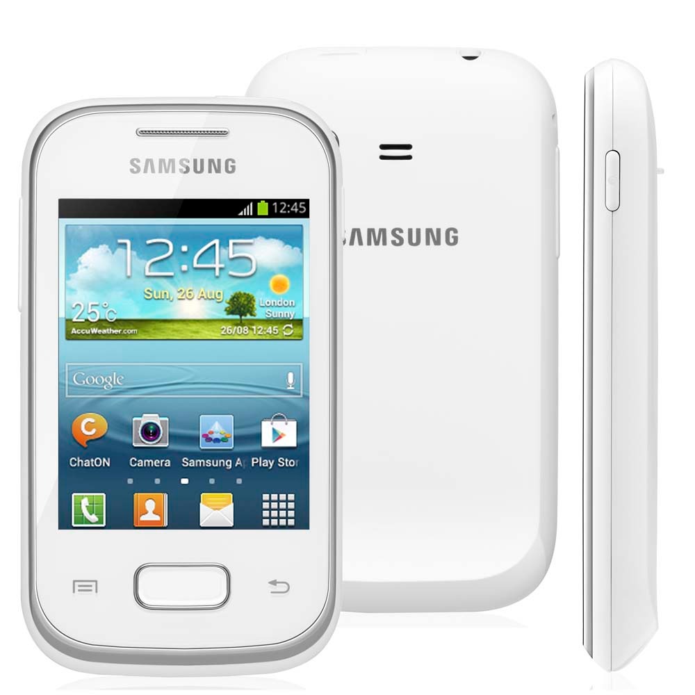 Celular Samsung Galaxy Pocket Plus Branco GTS5301 com Android 4.0, Wi