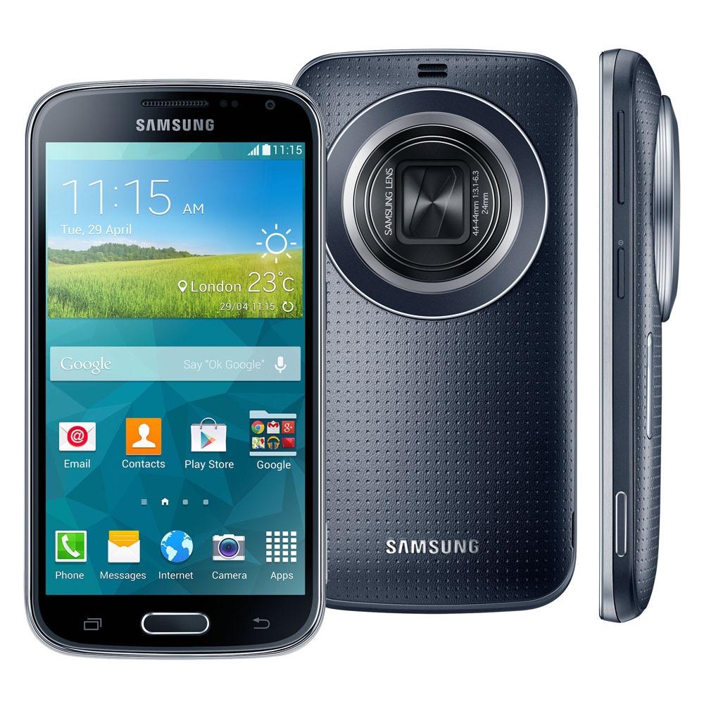 Celular Desbloqueado Samsung Galaxy K Zoom Preto com Tela 4.8'', Câmera 20.7MP, Android 4.4 Celular Desbloqueado Samsung Galaxy K Zoom Preto com Tela 4.8'', Câmera 20.7MP, Android 4.4