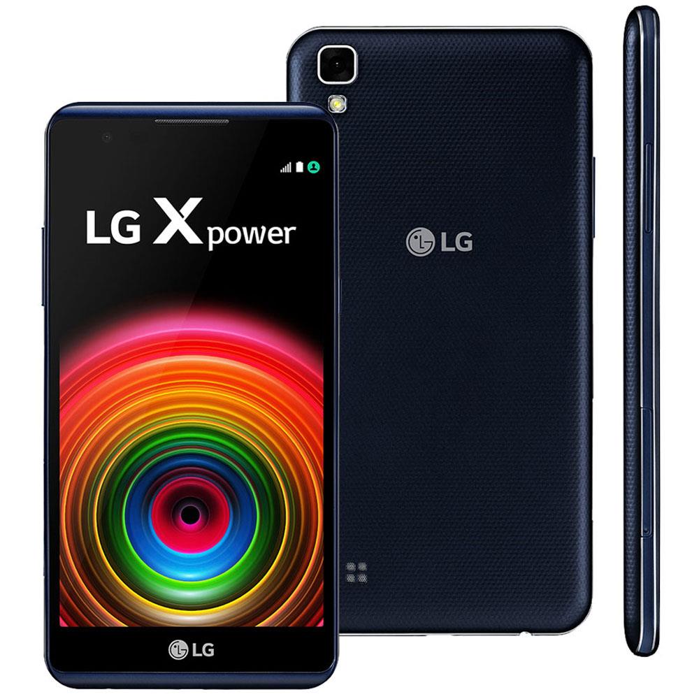 Smartphone LG X Power Índigo com 16GB, Tela de 5.3", Câmera 13MP