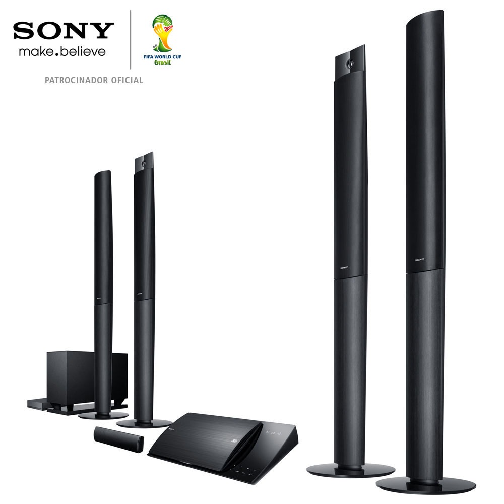 Home Theater Sony BDVN990W 5.1 Canais com BluRay Player 3D Smart