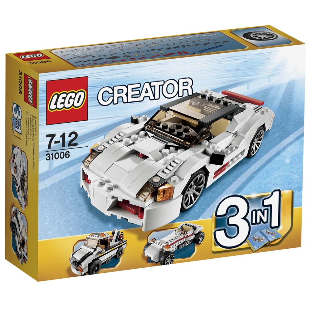 LEGO Creator Carros de Alta Velocidade 31006 286 Peças Lego no