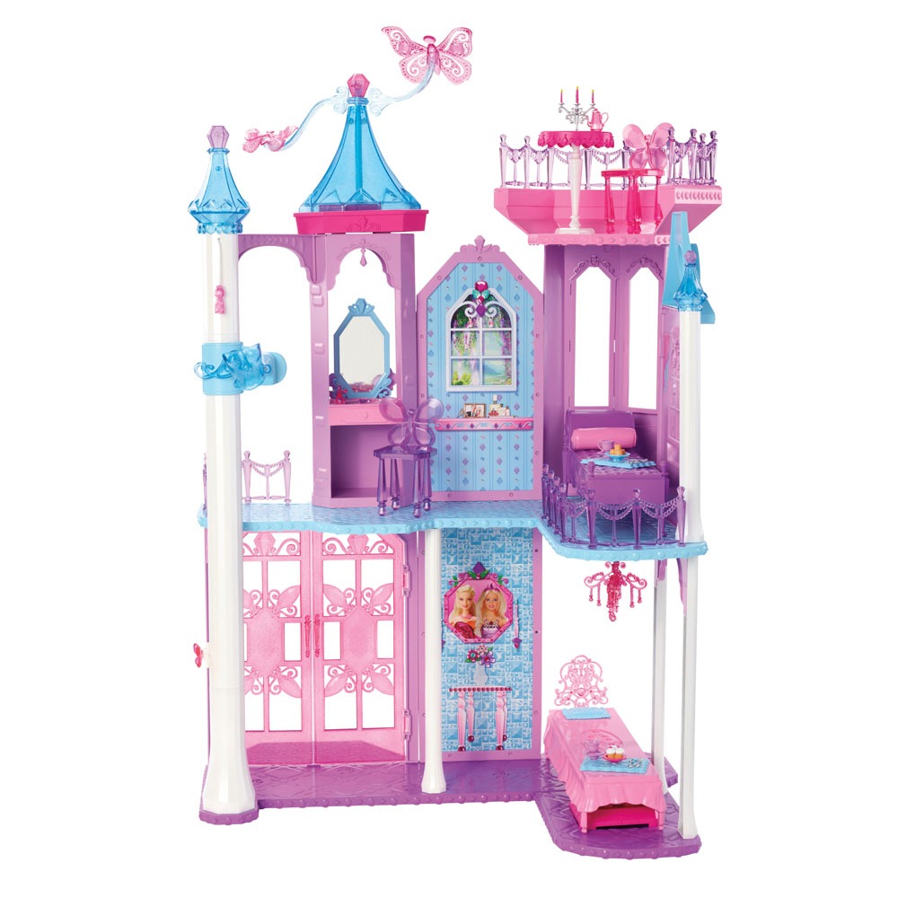 Castelo Barbie Mattel Butterfly e a Princesa Fairy Barbie no