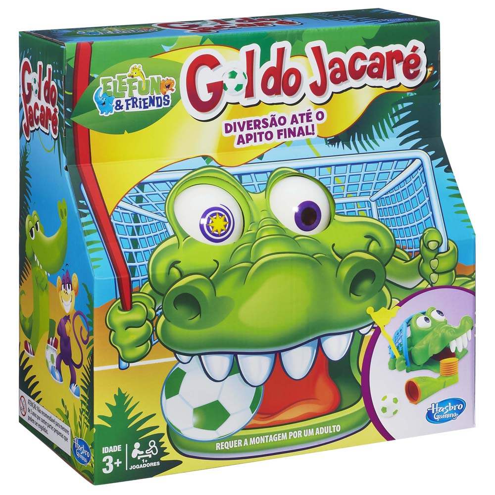 Jogo Gol do Jacaré Hasbro Elefun & Friends Educativos no Jogo Gol do Jacaré Hasbro Elefun & Friends Educativos no