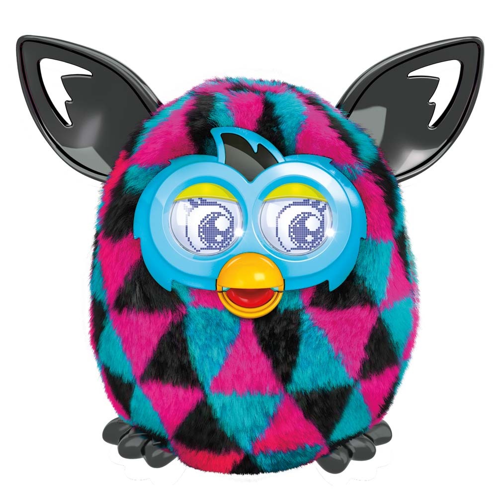 Pelúcia Interativa Hasbro Furby Boom Sunny Preto/Azul/Rosa Pelúcias
