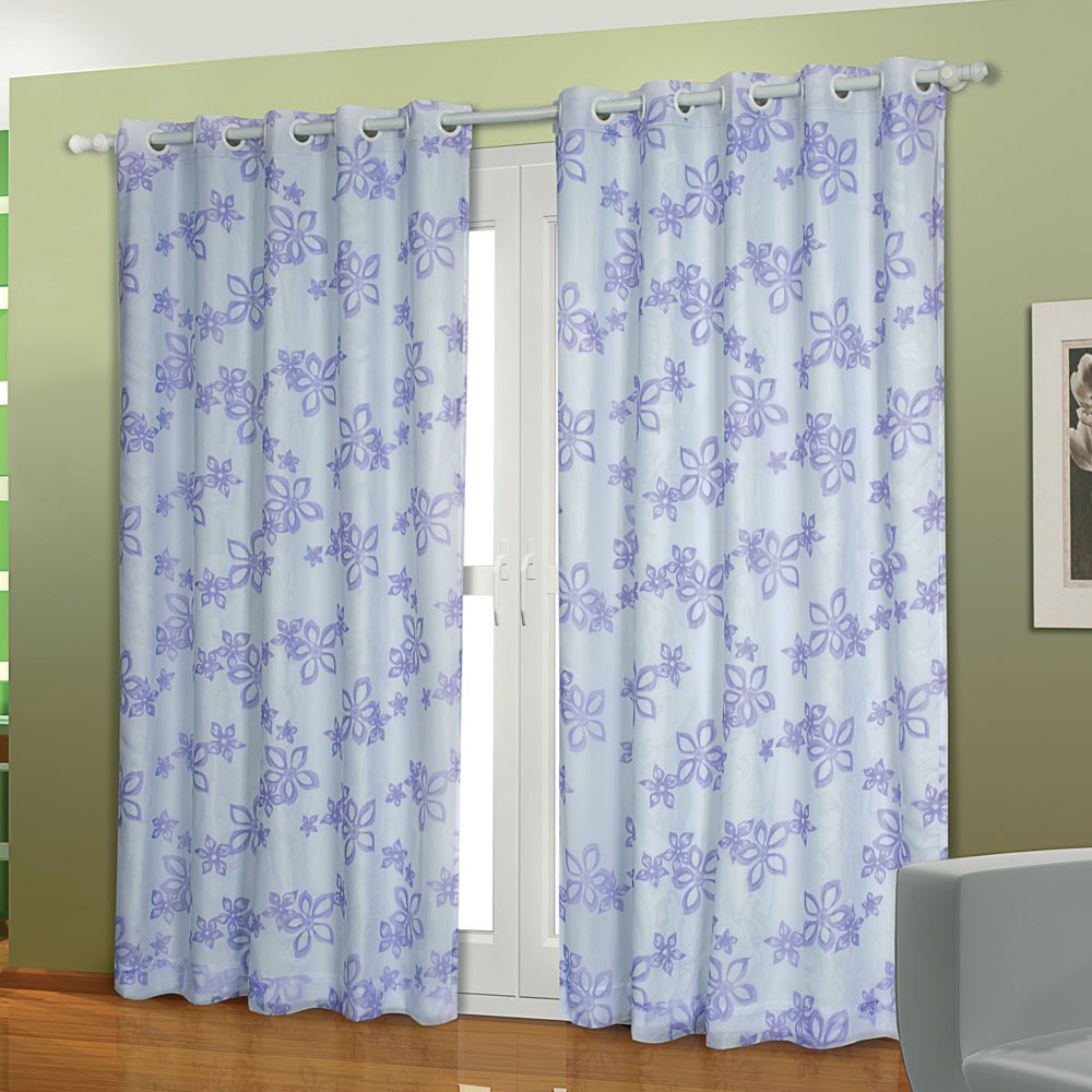 Cortina T?ssere para Quarto e Sala Dia a Dia Voil 220×200 cm Floral Cortinas Para Quarto Infantil Lilas ~ Cortina T?ssere para Quarto e Sala Dia a Dia Voil 220×200 cm Floral