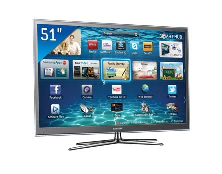 Samsung de 51 polegadas - Televisão 3D de Plasma com acesso à internet Samsung de 51 polegadas - Televisão 3D de Plasma com acesso à internet