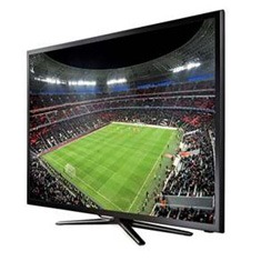 A Smart TV Slim LED 32” Full HD Samsung 32F5500 inclinada Smart TV Slim LED 32” Full HD Samsung 32F5500 inclinada
