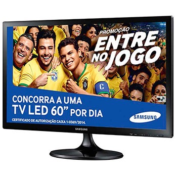 As imagens têm qualidade impressionante TV Monitor LED 24” Full HD Samsung LT24C310LBMZD imagens incríveis