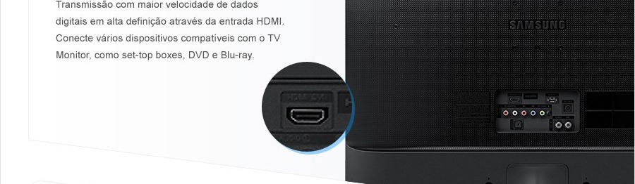 HDMI para conectar com outros aparelhos compatíveis TV Conexão HDMI