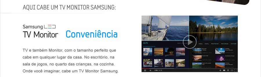 Coloque a TV Monitor em espaços pequenos Televisão Monitor Compacta