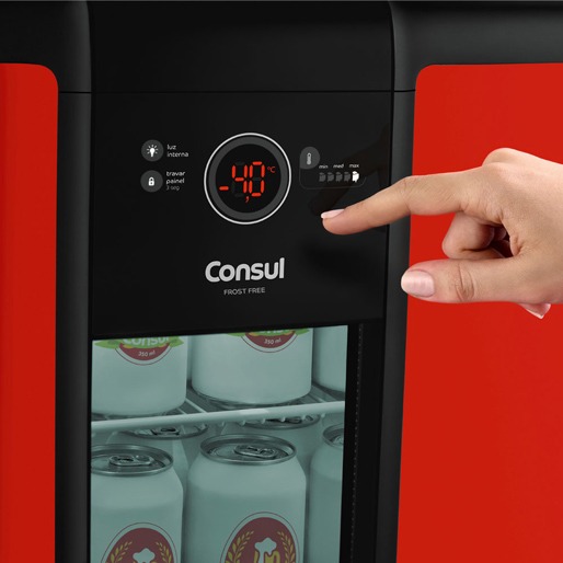 Painel de Controle LED Cervejeira Consul 82L Painel Controle
