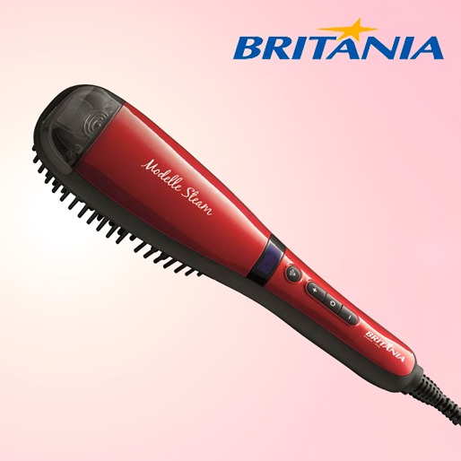 Escova Modeladora Britânia Modelle Steam BEC01 – Vermelha Escova Modeladora Britânia Modelle Steam