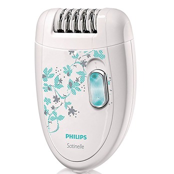 A cabeça de depilação do Satinelle pode ser lavada Depilador Philips Satinelle HP6403/30 higiênico