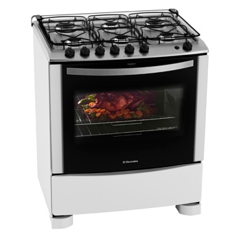 Cozinhe de tudo com esse fogão incrível fogão Electrolux 6 bocas Celebrate 76SB