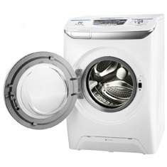A lavadora e secadora de roupas Electrolux LSI09 aberta lavadora e secadora de roupas Electrolux LSI09 aberta