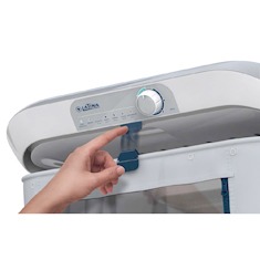Remova sem dificuldades secadora de roupas Latina 10kg SR555 câmara