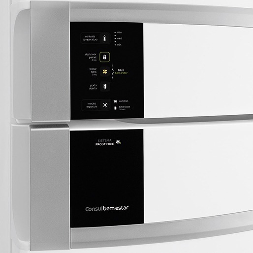 Painel Touch para selecionar as funções do refrigerador Geladeira Painel Touch